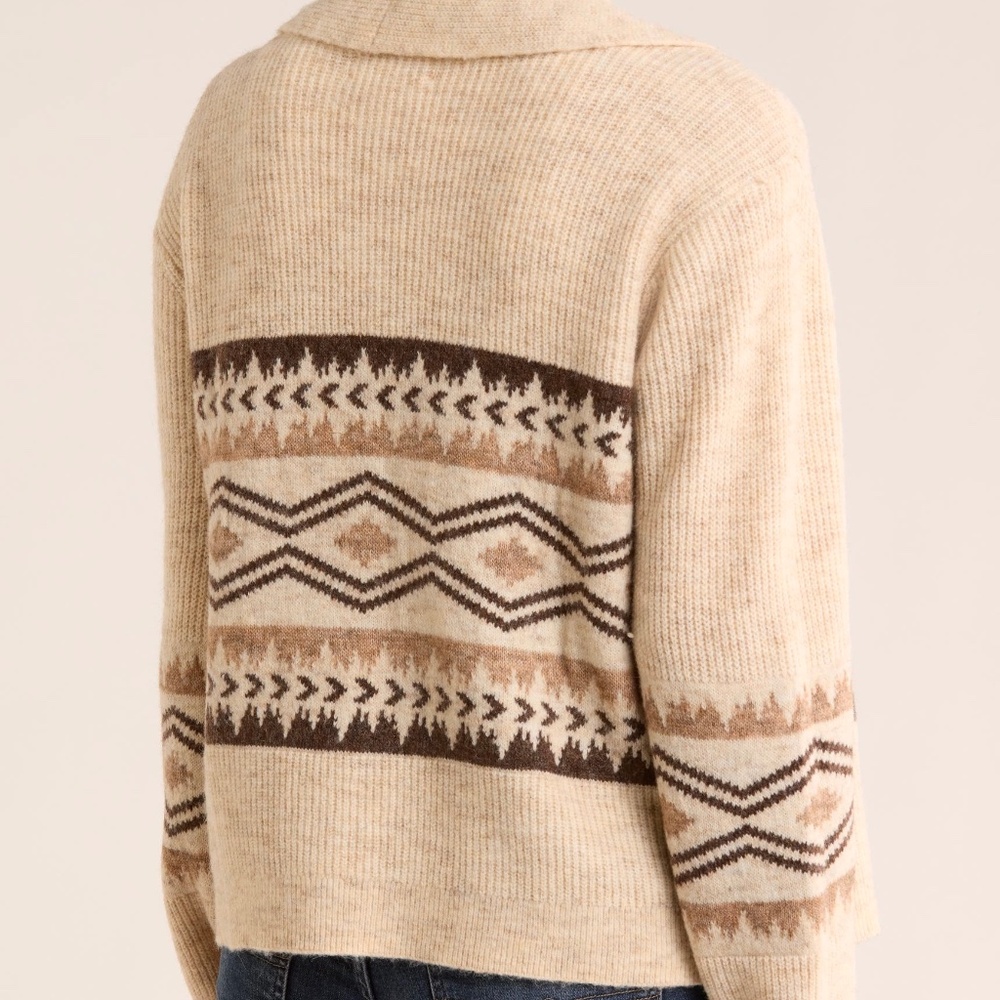 $119 Lucky Brand Wool Shawl Collar Open Front Cardigan Women’ Size M - Picture 2 of 16